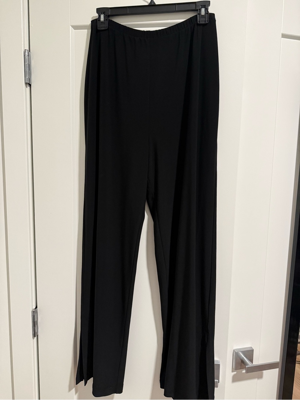Sympli Black Wide-Leg Pull-On Pants